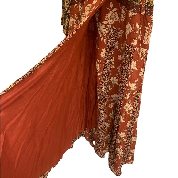 NWT free people tilda wrap dress in neutral combo Medium - Picture 4 of 10